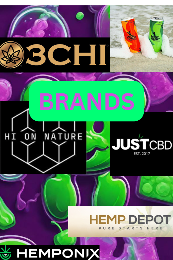 Cannabinoid brand collage